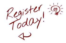 Register Today - Hand Drawn Maroon
